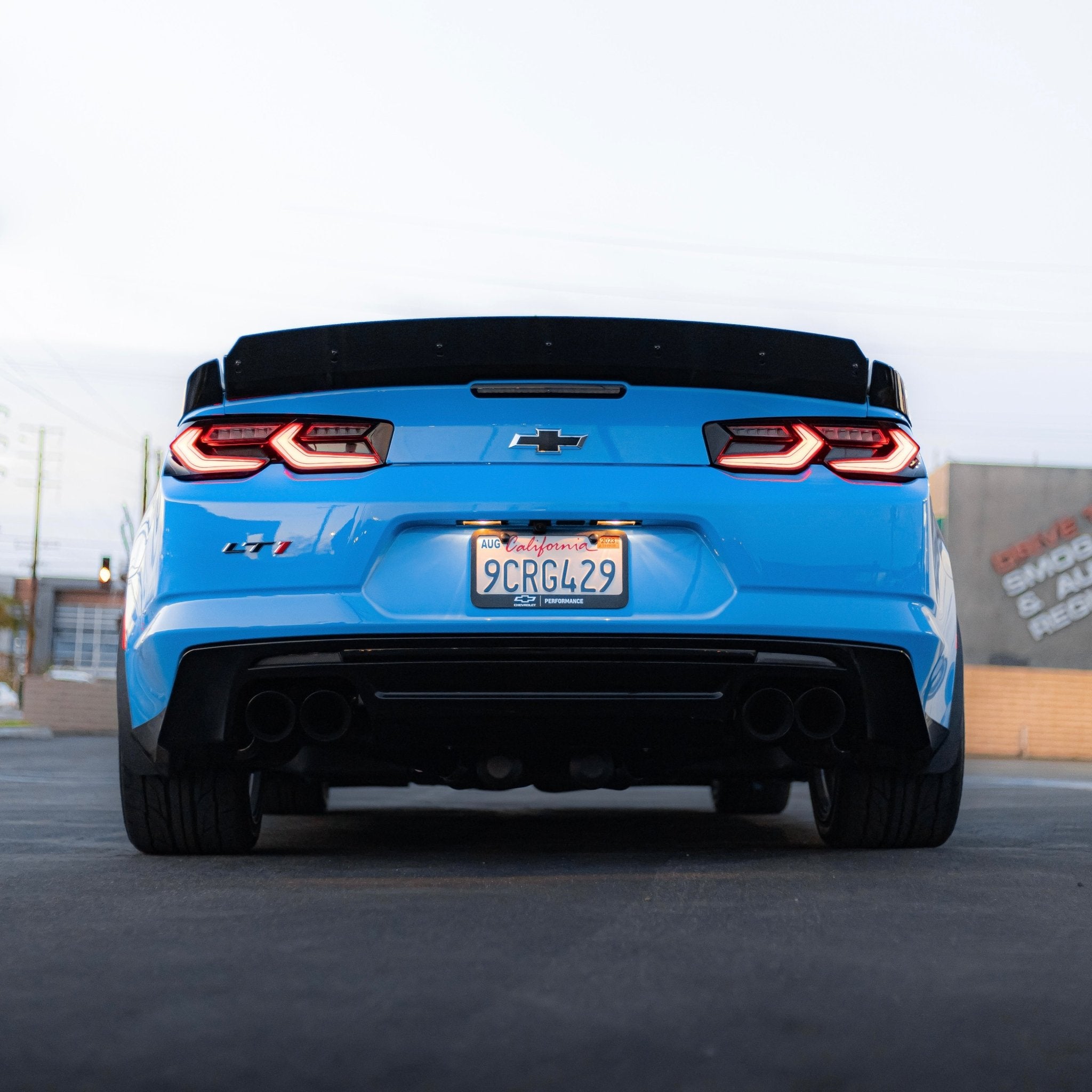 2019-2025 CHEVY CAMARO UMBRA LED TAILLIGHTS GLOSS BLACK/SMOKE LENS - Rapid Vehicles