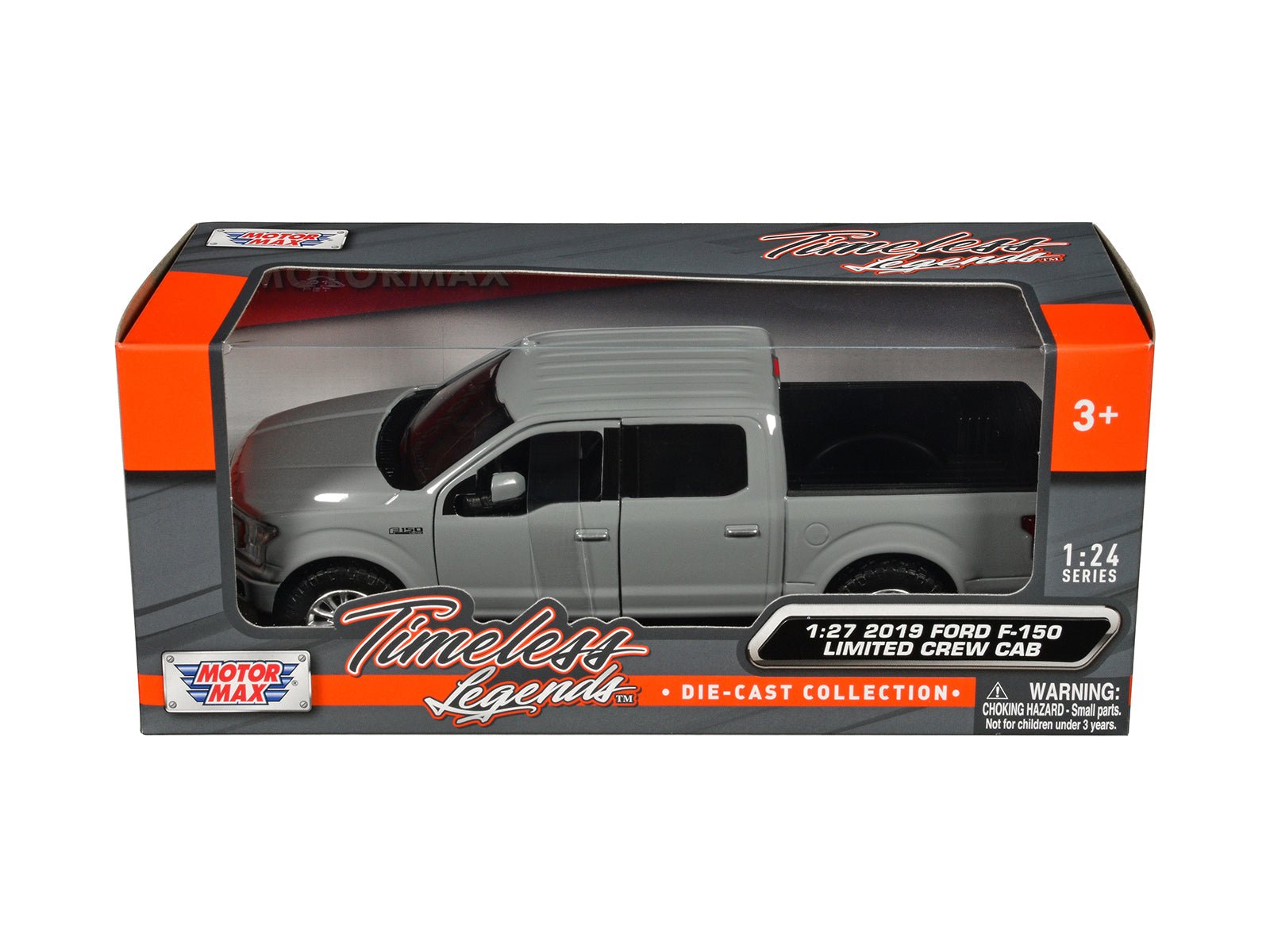 2019 Ford F - 150 Limited Crew Cab Pickup Truck Gray "Timeless Legends" Series 1/24 - 1/27 Diecast Model Car by Motormax free shipping USA - Rapid Vehicles