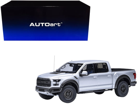 2019 Ford F - 150 Raptor Pickup Truck Ingot Silver 1/18 Model Car by Autoart free shipping USA - Rapid Vehicles