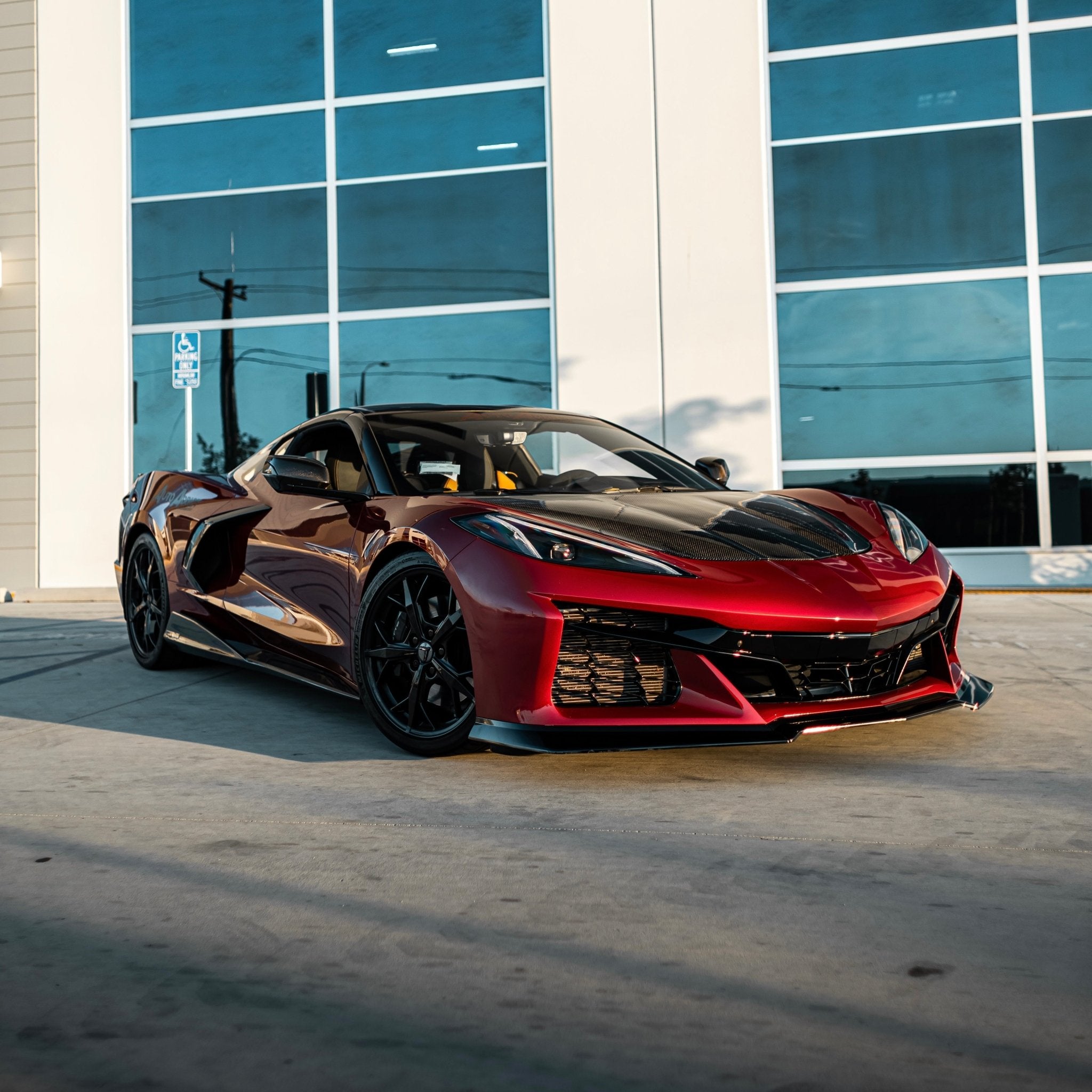 2020-2024 Corvette C8 Stingray Z06 Track Package 15pcs Full Conversion Front Bumper Body Kit - Rapid Vehicles