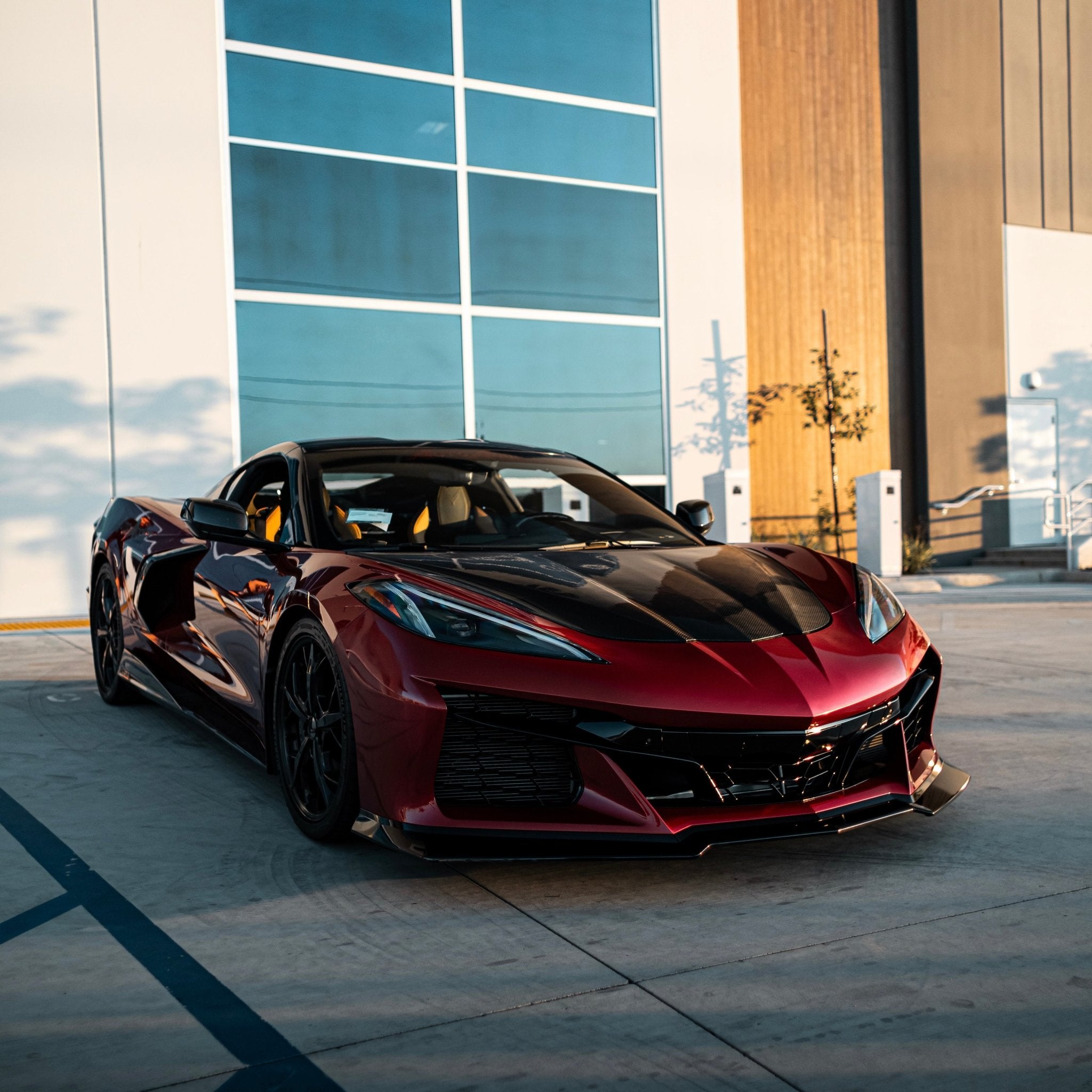 2020-2024 Corvette C8 Stingray Z06 Track Package 15pcs Full Conversion Front Bumper Body Kit - Rapid Vehicles
