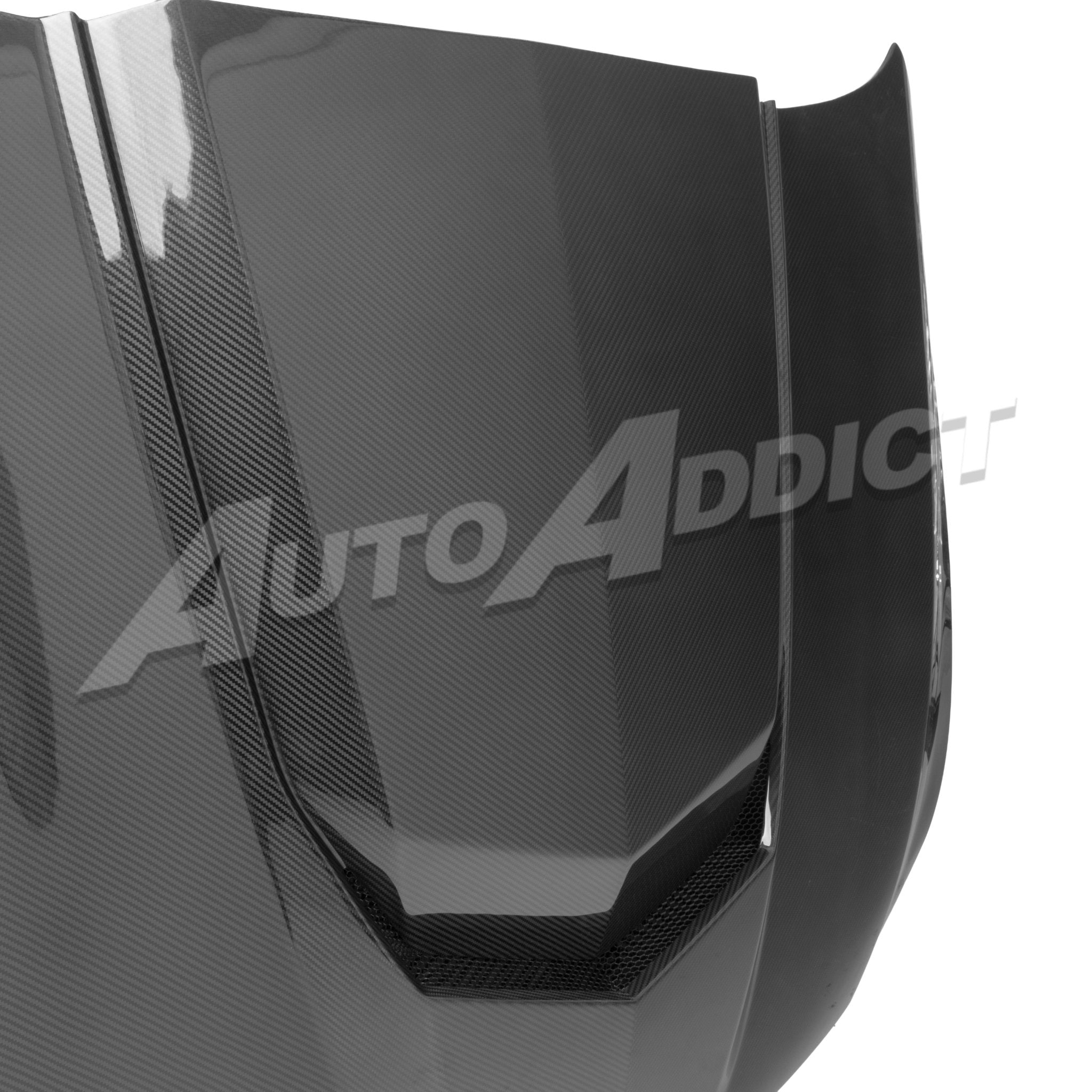 2020-2026 Cadillac CT5/V-Blackwing Heritage Spec Pre-Preg V-Shaped Double Sided Carbon Fiber Hood - Rapid Vehicles