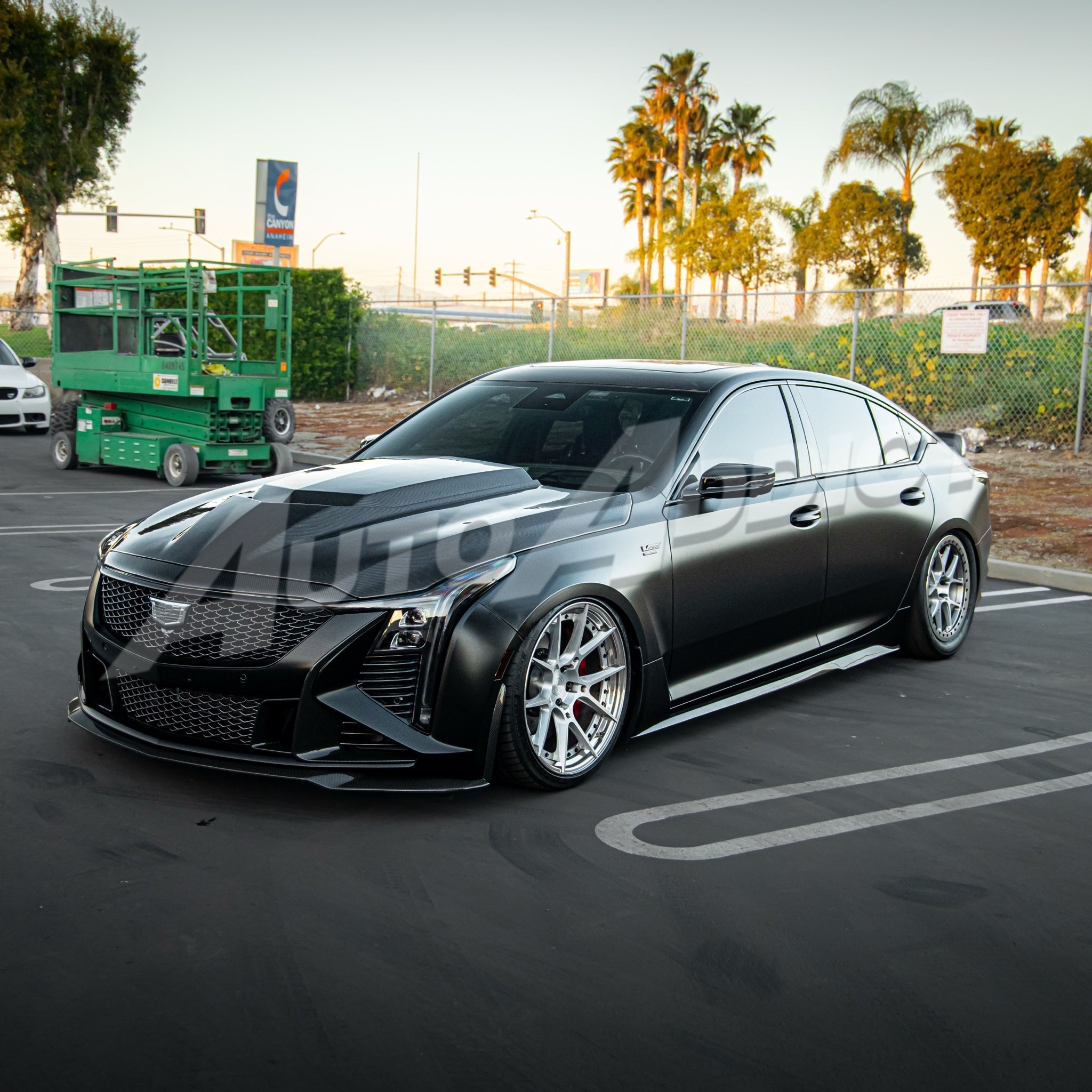 2020-2026 Cadillac CT5/V-Blackwing Heritage Spec Pre-Preg V-Shaped Double Sided Carbon Fiber Hood - Rapid Vehicles