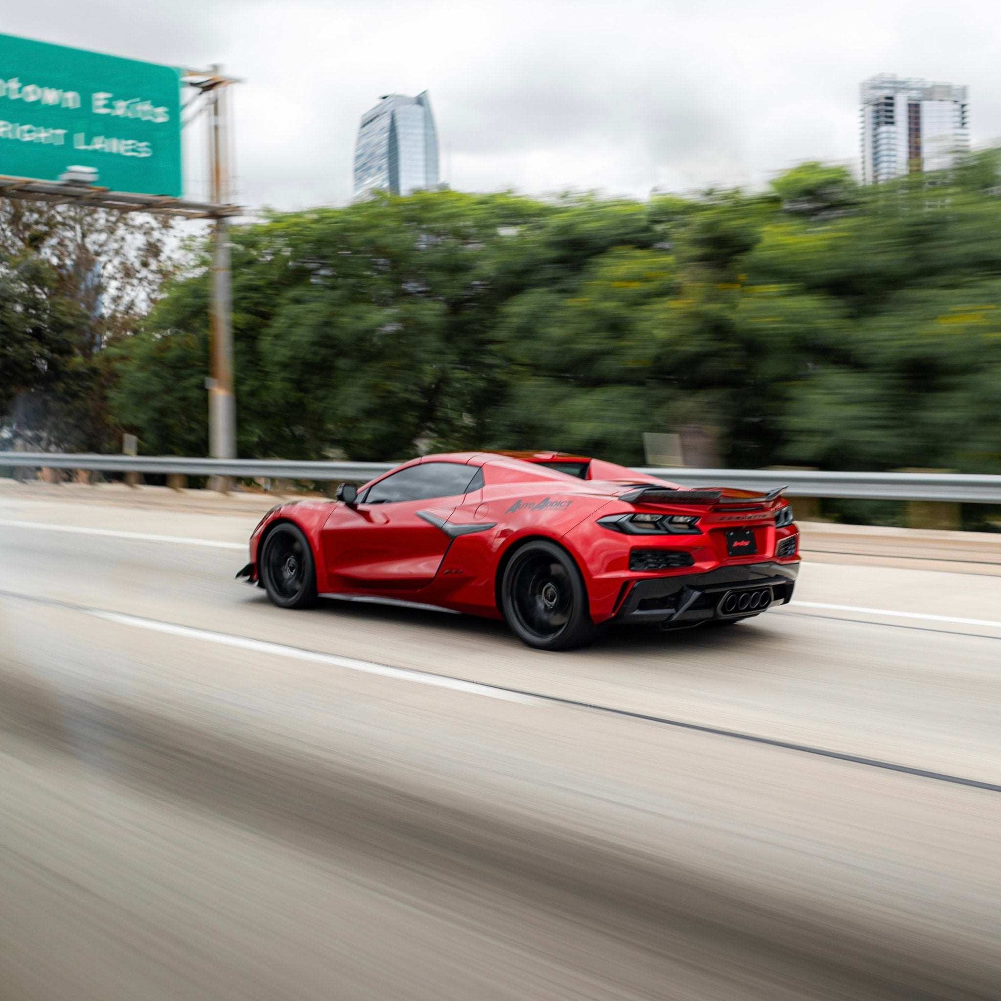 2020-2026 Corvette C8 Euro Smoke Style LED Taillights Amber Sequential Pair - Rapid Vehicles