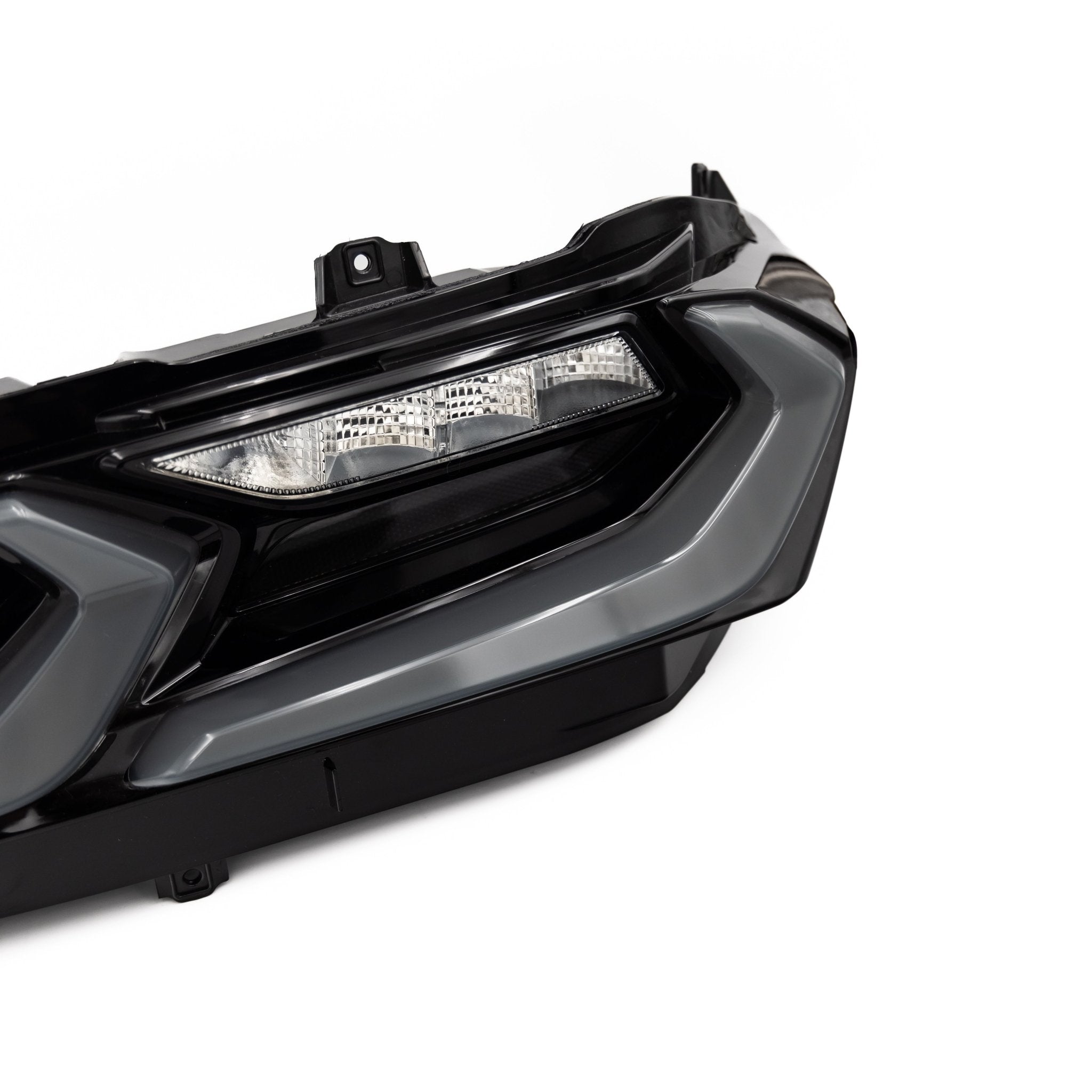2020-2026 Corvette C8 Euro Smoke Style LED Taillights Amber Sequential Pair - Rapid Vehicles