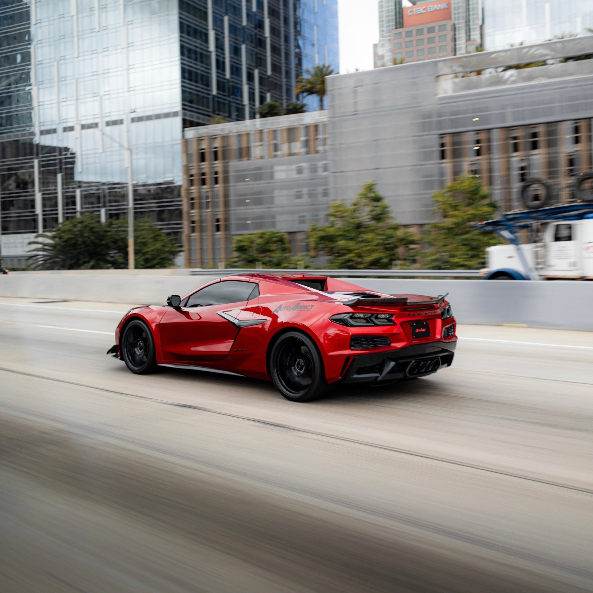 2020-2026 Corvette C8 Euro Smoke Style LED Taillights Amber Sequential Pair - Rapid Vehicles