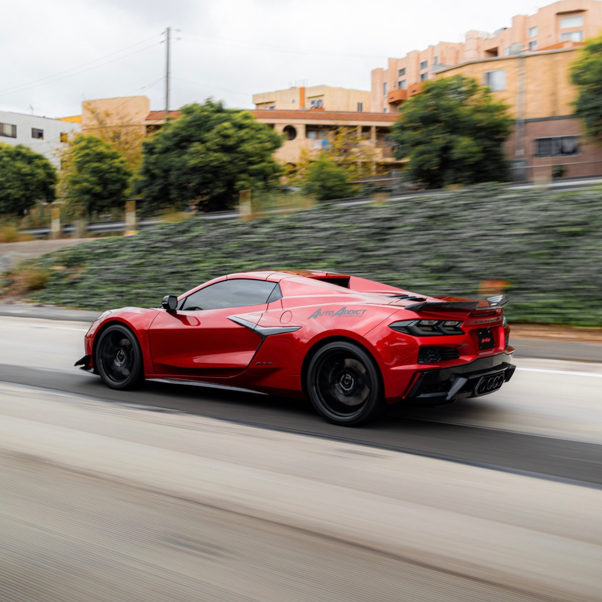 2020-2026 Corvette C8 Euro Smoke Style LED Taillights Amber Sequential Pair - Rapid Vehicles