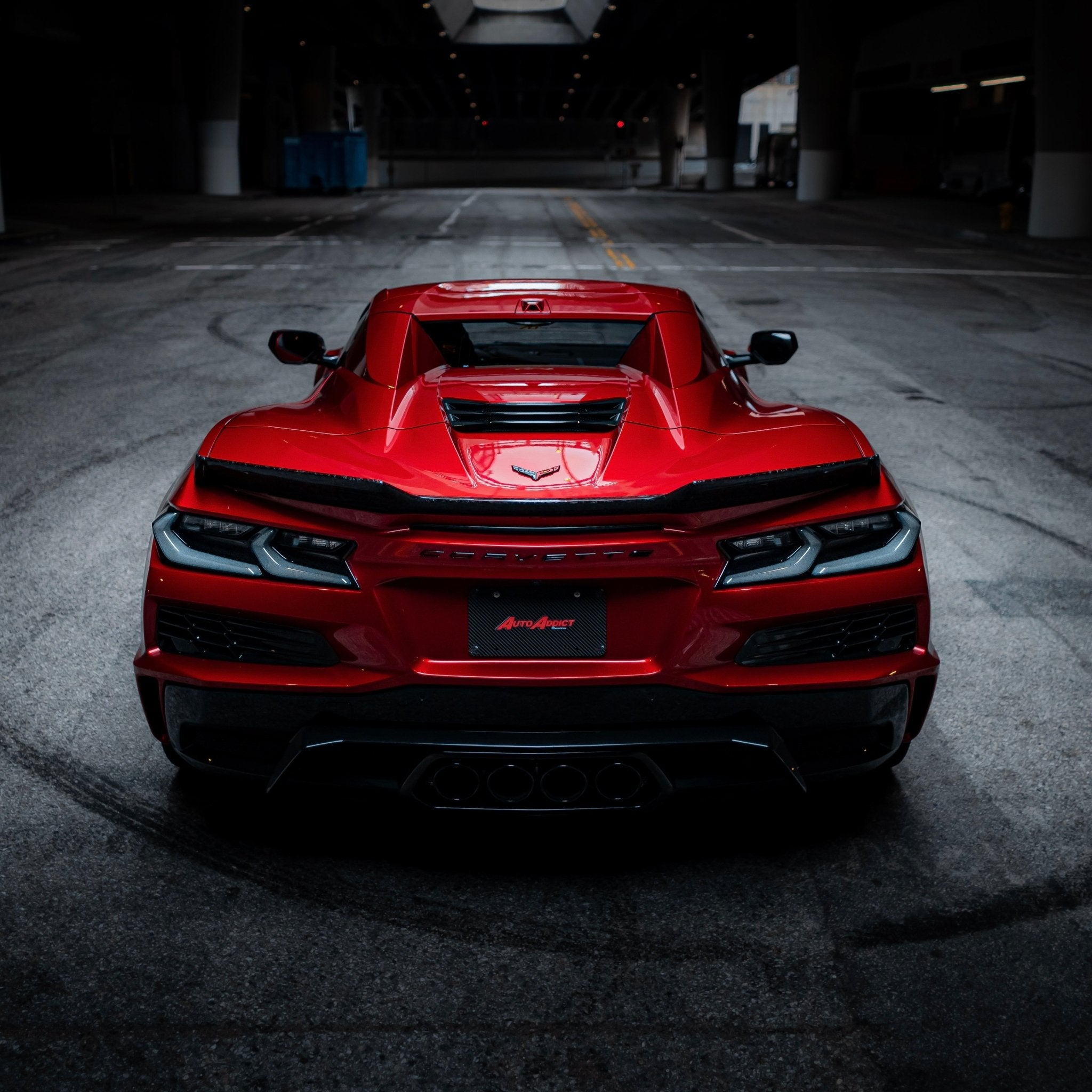 2020-2026 Corvette C8 Euro Smoke Style LED Taillights Amber Sequential Pair - Rapid Vehicles