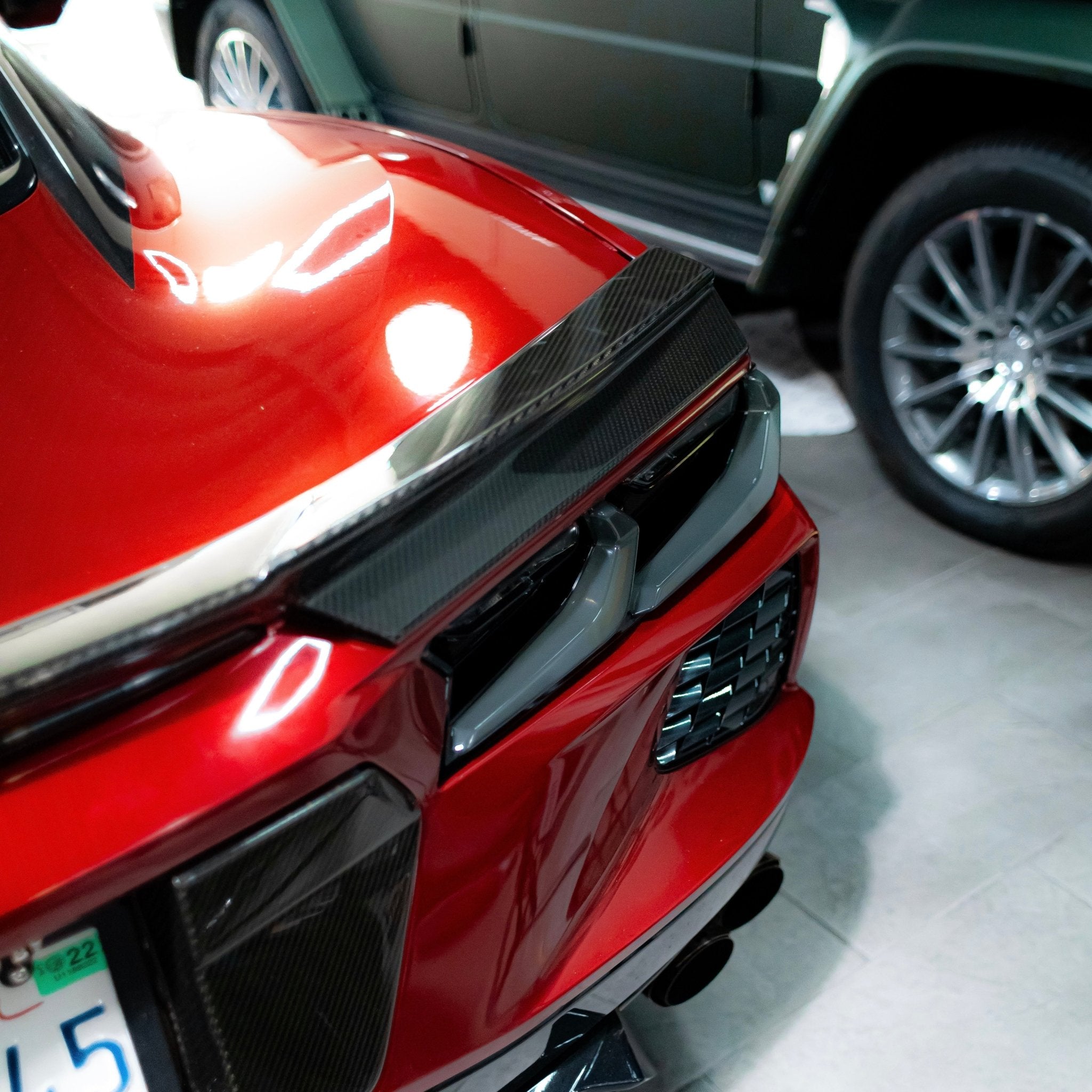 2020-2026 Corvette C8 Euro Smoke Style LED Taillights Amber Sequential Pair - Rapid Vehicles