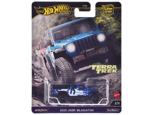 2020 Jeep Gladiator Pickup Truck Blue Metallic "MOPAR" "Terra Trek" Series Diecast Model Car by Hot Wheels free shipping USA - Rapid Vehicles