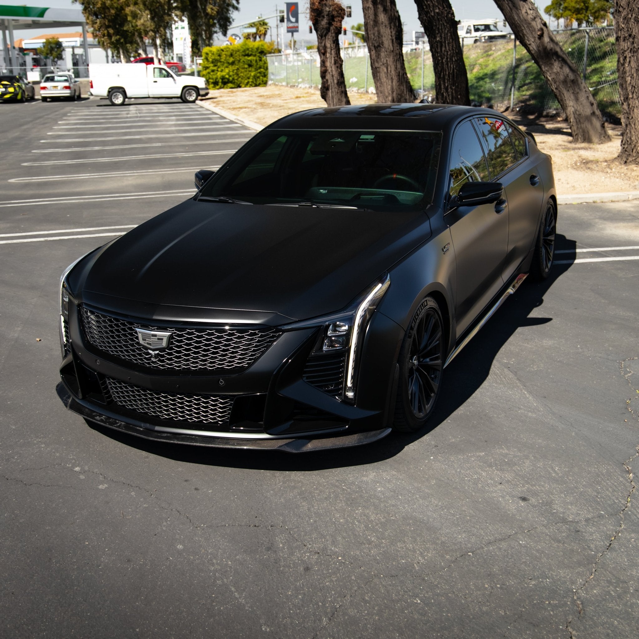 2022-2026 Cadillac CT5-V Blackwing Gloss Carbon Fiber Front Chin Splitter - Rapid Vehicles
