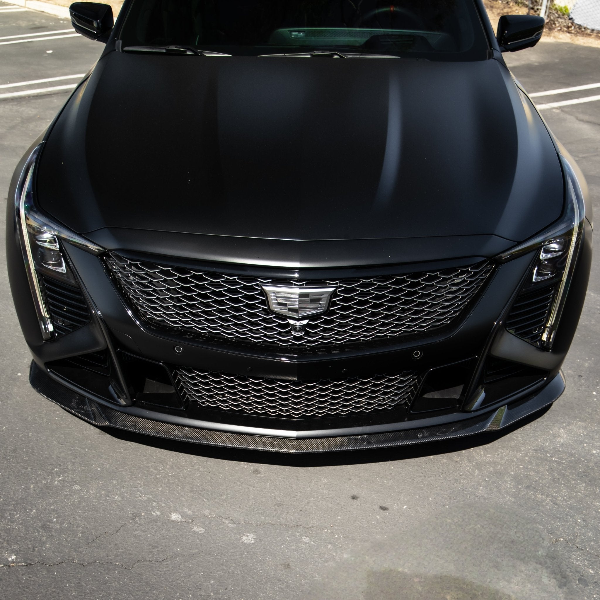 2022-2026 Cadillac CT5-V Blackwing Gloss Carbon Fiber Front Chin Splitter - Rapid Vehicles