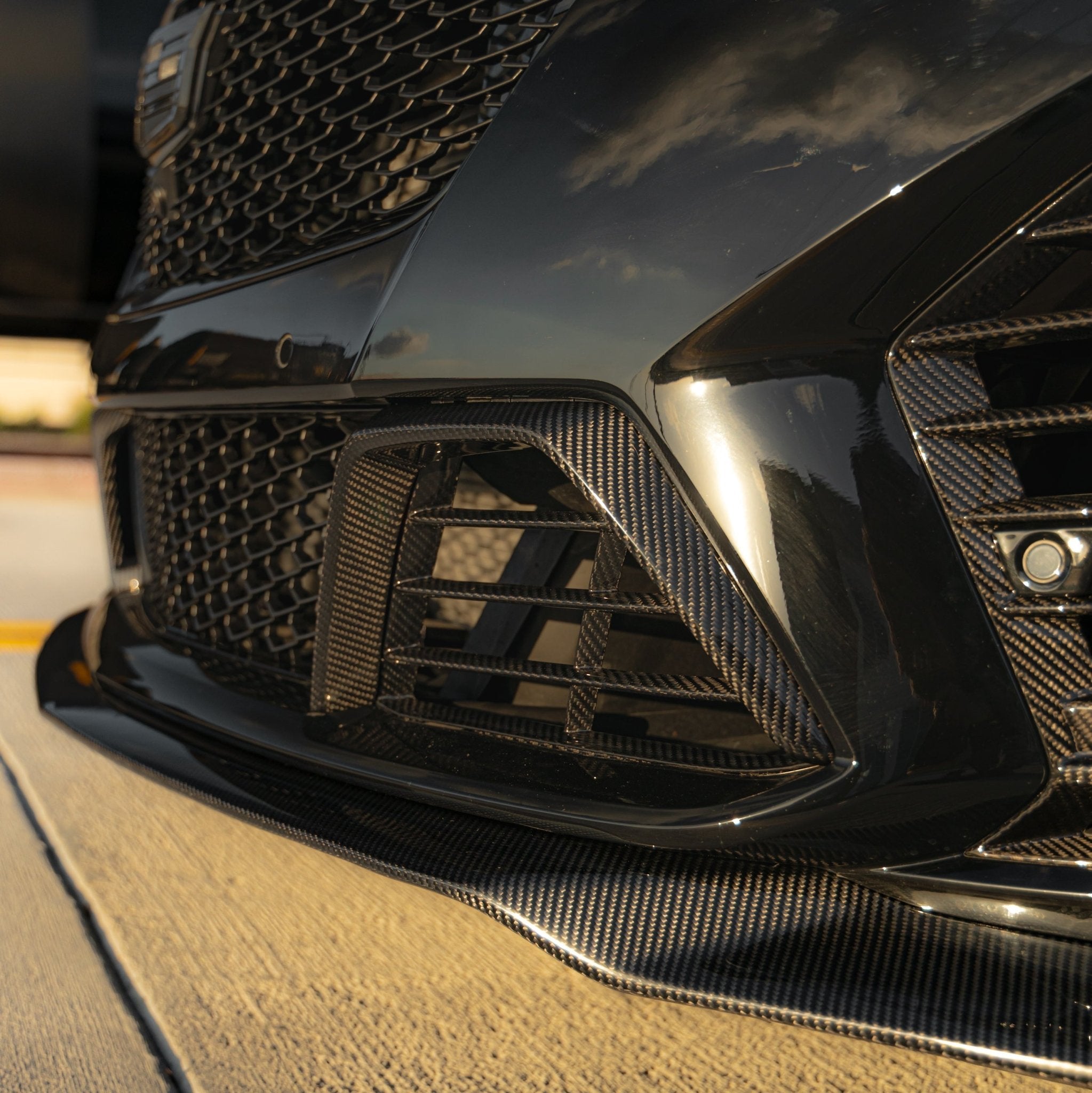 2022-2026 Cadillac CT5-V Blackwing Gloss Carbon Fiber Front Chin Splitter - Rapid Vehicles