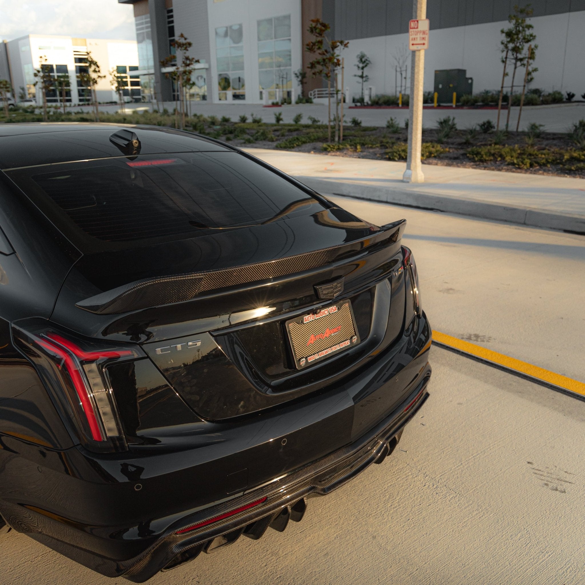 2022-2026 Cadillac CT5-V Blackwing Gloss Carbon Fiber Rear Spoiler - Rapid Vehicles