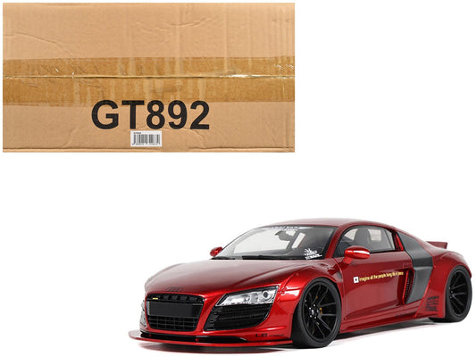 2022 Audi R8 "LB Works" Red Metallic 1/18 Model Car by GT Spirit free shipping USA - Rapid Vehicles