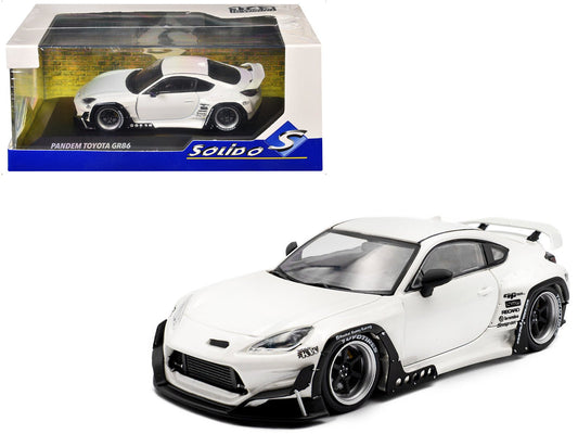 2022 Toyota Pandem GR86 White Metallic 1/43 Diecast Model Car by Solido free shipping USA - Rapid Vehicles