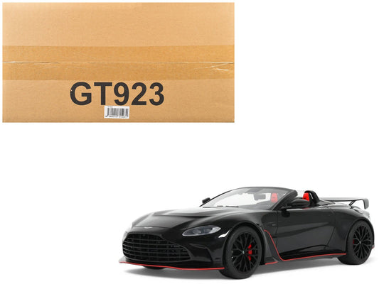 2023 Aston Martin V12 Vantage Roadster Onyx Black 1/18 Model Car by GT Spirit free shipping USA - Rapid Vehicles