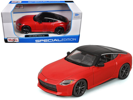 2023 Nissan Z Red with Black Top "Special Edition" Series 1/24 Diecast Model Car by Maisto free shipping USA - Rapid Vehicles