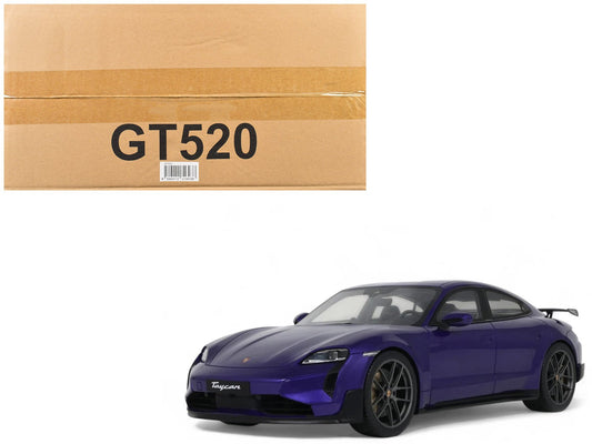2023 Porsche Taycan Turbo GT Purple Sky Metallic 1/18 Model Car by GT Spirit free shipping USA - Rapid Vehicles