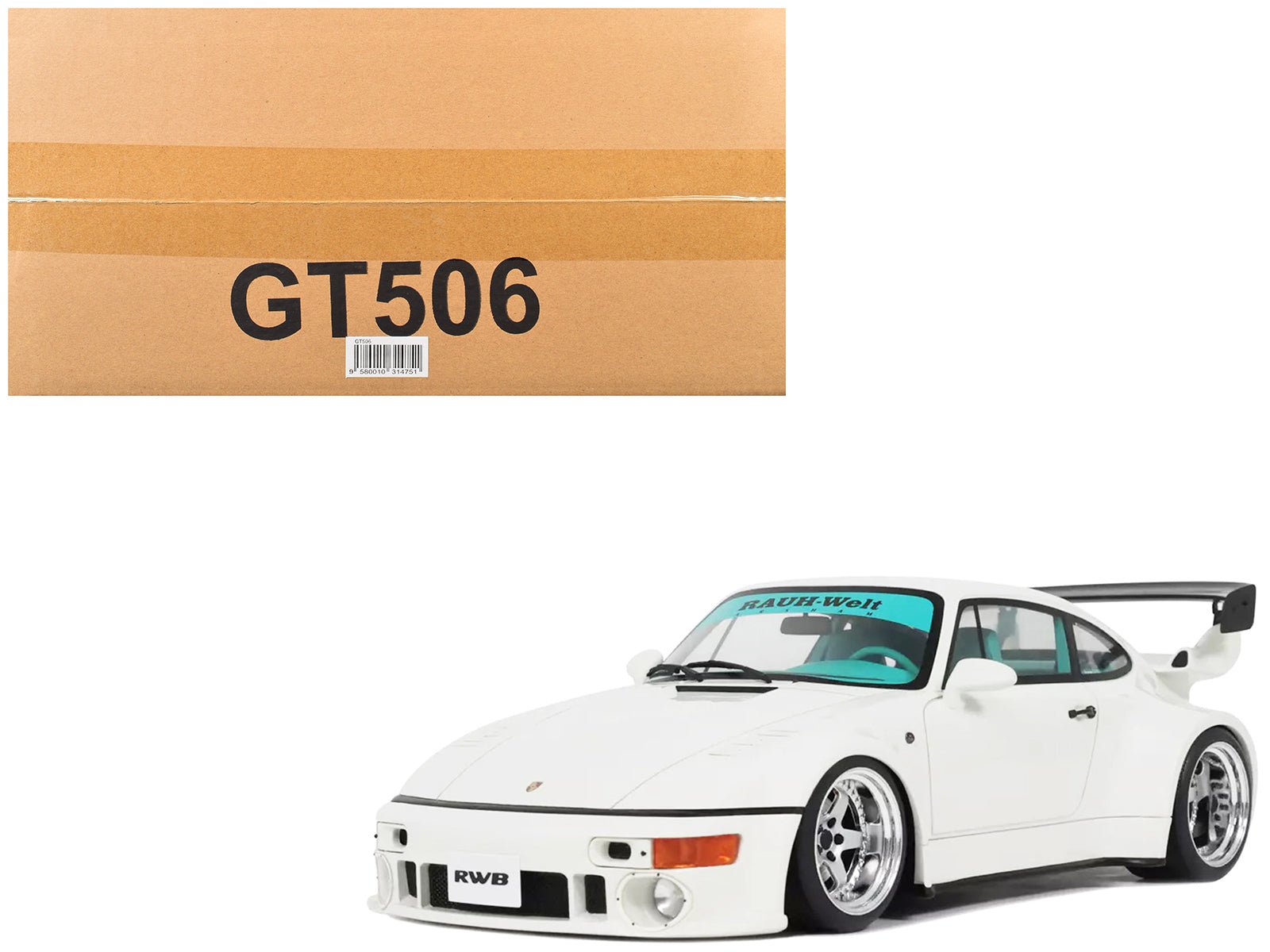 2023 RWB RWBA Slant Nose 964 Grand Prix White 1/18 Model Car by GT Spirit free shipping USA - Rapid Vehicles