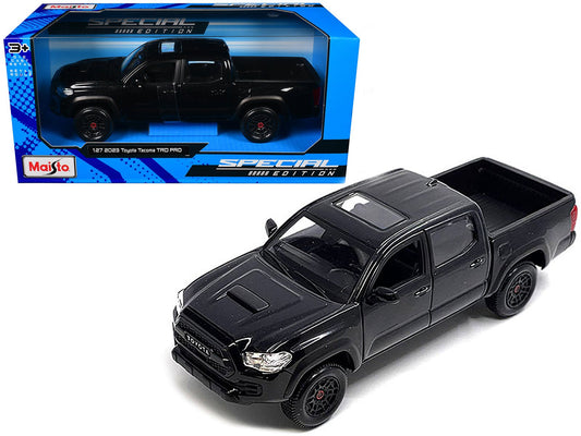 2023 Toyota Tacoma TRD PRO Pickup Truck Black Metallic with Sunroof "Special Edition" Series 1/27 Diecast Model Car by Maisto free shipping USA - Rapid Vehicles