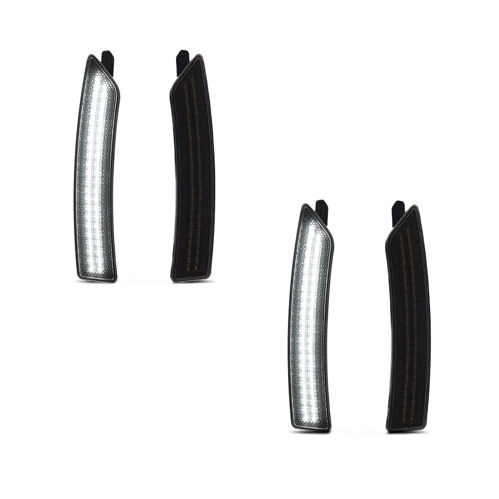 2024-2026 Ford Mustang S650 Smoke White LED Side Markers - Rapid Vehicles