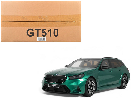 2024 BMW M5 Touring (G99) Isle of Man Green Metallic with Black Top 1/18 Model Car by GT Spirit free shipping USA - Rapid Vehicles