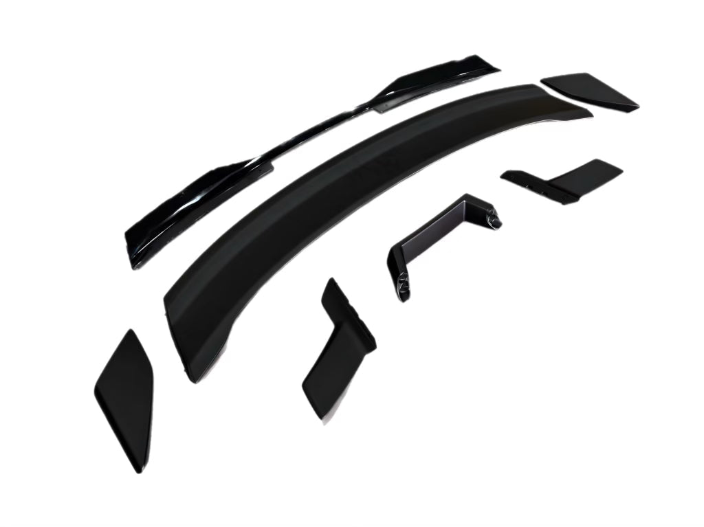 2024+ Ford Mustang Dark Horse Rear Spoiler Gloss Black ABS - Rapid Vehicles