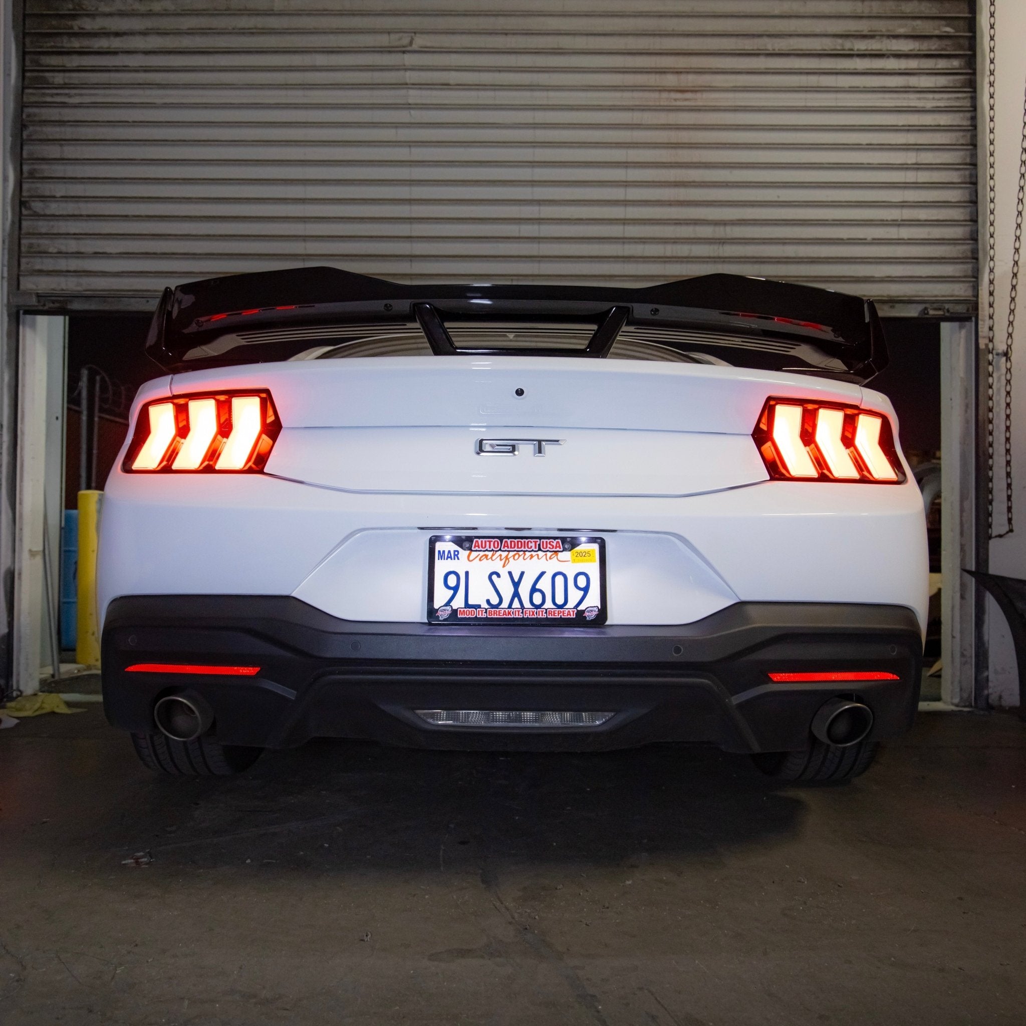 2024+ Ford Mustang Dark Horse Rear Spoiler Gloss Black ABS - Rapid Vehicles