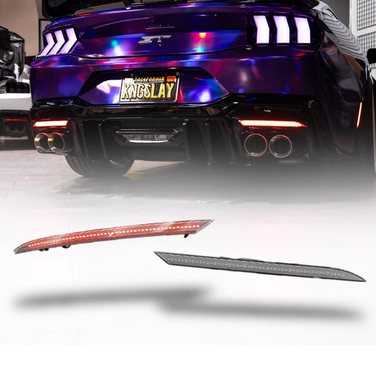 2024+ Ford Mustang S650 Euro Style LED Rear Reflectors (Pair) - Rapid Vehicles