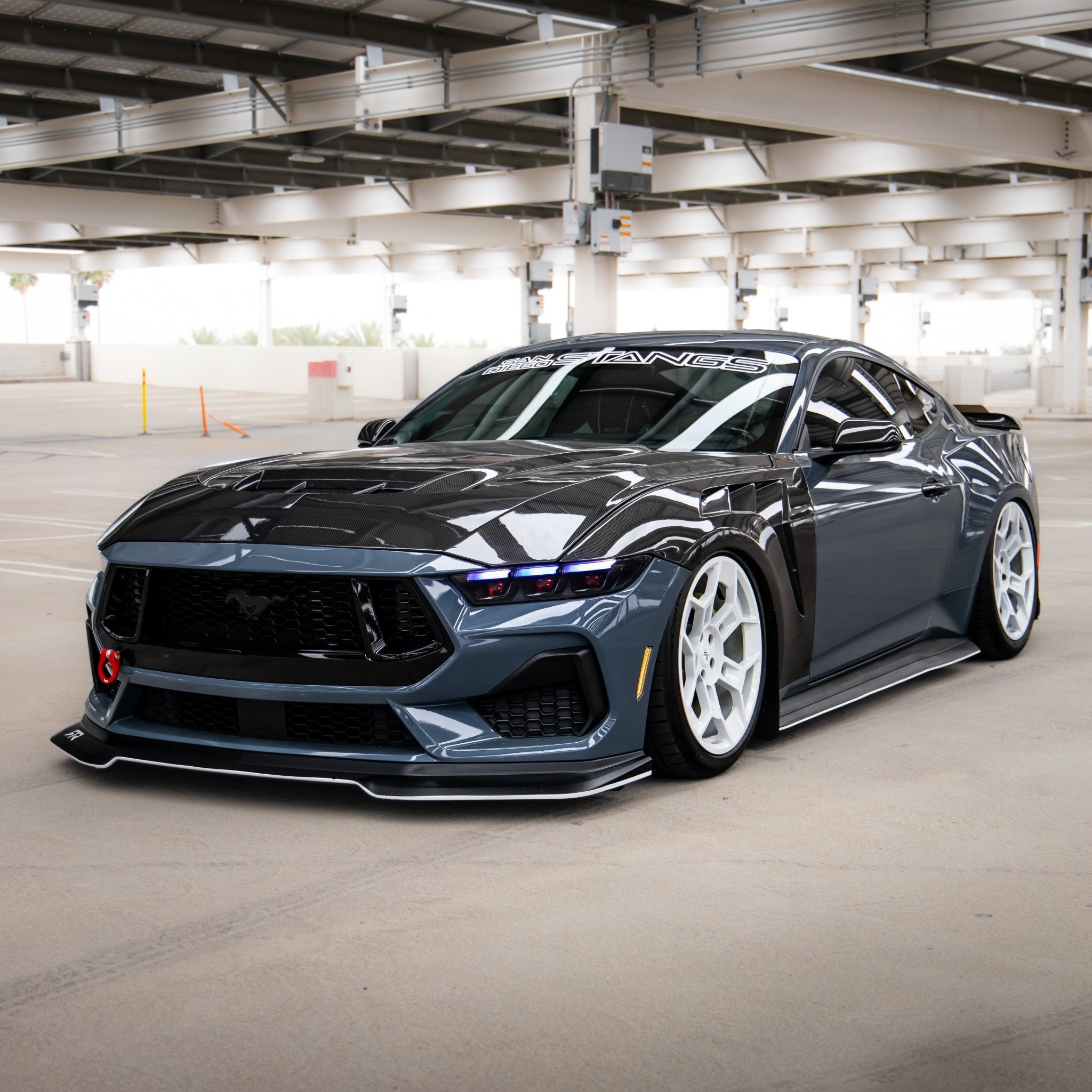 2024+ Ford Mustang S650 RGB Headlights With Gloss Black Housing (Pair) - Rapid Vehicles
