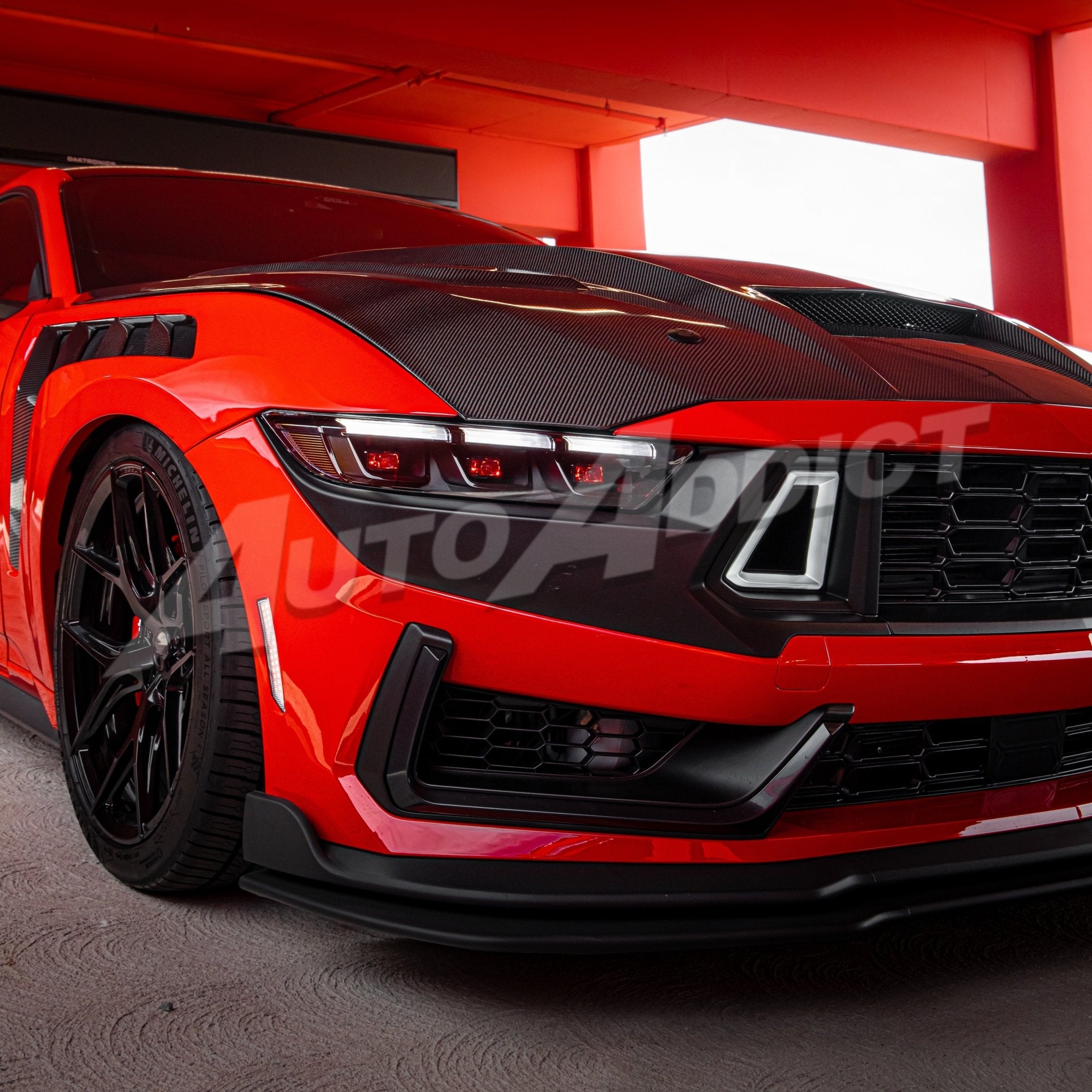 2024+ Ford Mustang S650 RGB Headlights With Gloss Black Housing (Pair) - Rapid Vehicles