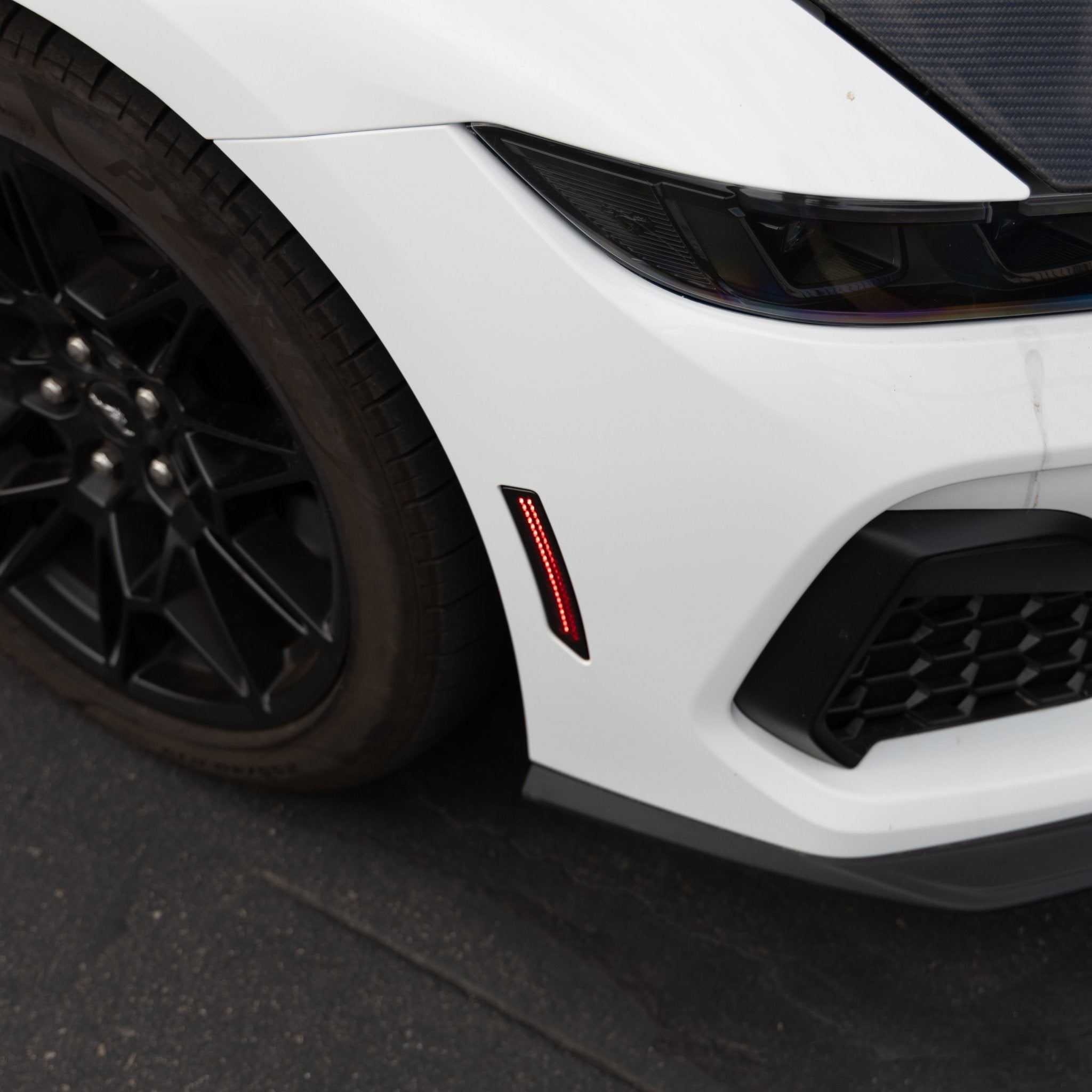 2024 + Ford Mustang S650 Smoked LED Side Markers (SET)(SMOKE) - Rapid Vehicles