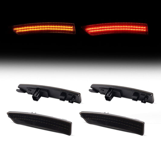 2024 + Ford Mustang S650 Smoked LED Side Markers (SET)(SMOKE) - Rapid Vehicles