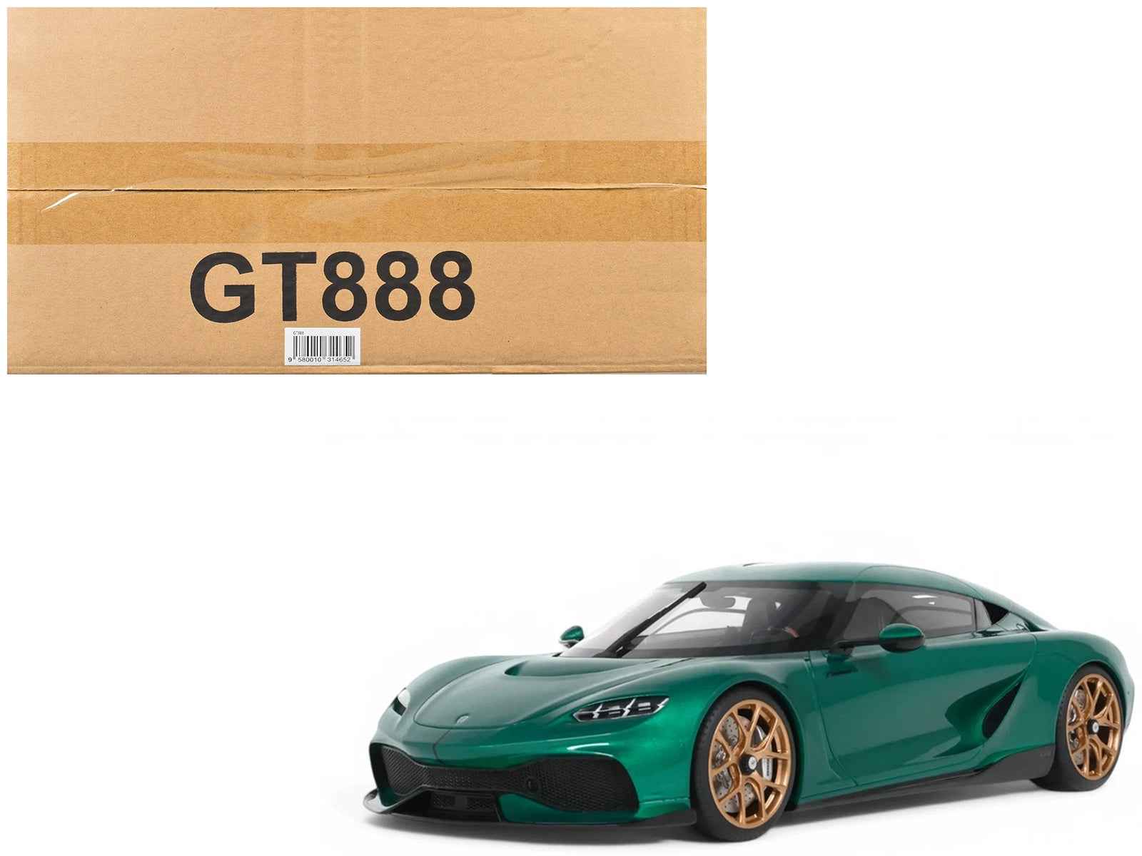 2024 Koenigsegg Gemera Racing Green Metallic 1/18 Model Car by GT Spirit - Rapid Vehicles