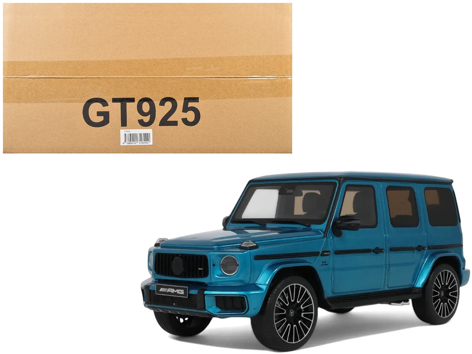 2024 Mercedes - Benz G 63 AMG Hyper Blue Magno Metallic 1/18 Model Car by GT Spirit free shipping USA - Rapid Vehicles