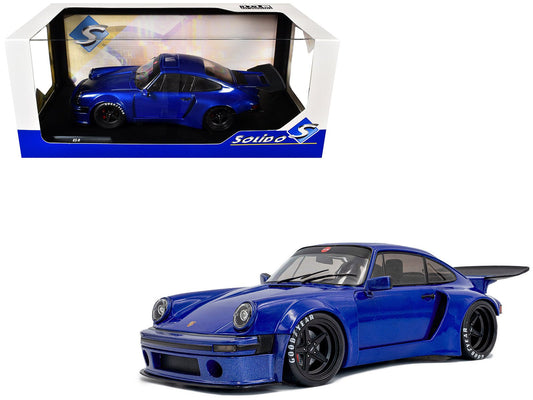 2024 Porsche 911 KS - R by Khyzyl Saleem Dark Blue Metallic 1/18 Diecast Model Car by Solido free shipping USA - Rapid Vehicles