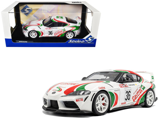 2024 Toyota GR Supra 36 "Toyota Racing Tribute" White with Green and Red Graphics 1/18 Diecast Model Car by Solido free shipping USA - Rapid Vehicles