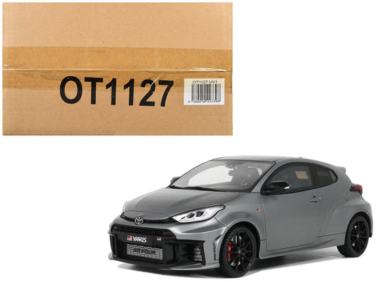 2024 Toyota GR Yaris Precious Metal Gray Metallic Limited Edition to 999 pieces Worldwide 1/18 Model Car by Otto Mobile free shipping USA - Rapid Vehicles