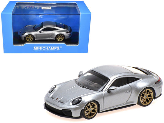 2025 Porsche 911 (992.2) GT3 Touring Silver Metallic Limited Edition to 240 pieces Worldwide 1/64 Diecast Model Car by Minichamps free shipping USA - Rapid Vehicles