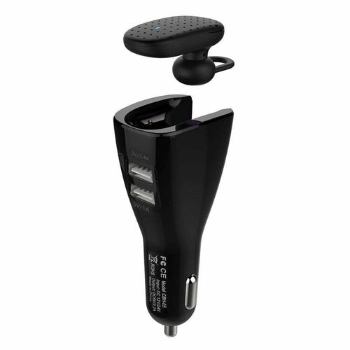 CBH-05 Bluetooth Headset with Dual USB Port Car Charger - Premium Audio & Video from Silver Millie - Just $10.99! Shop now at Rapidvehicles