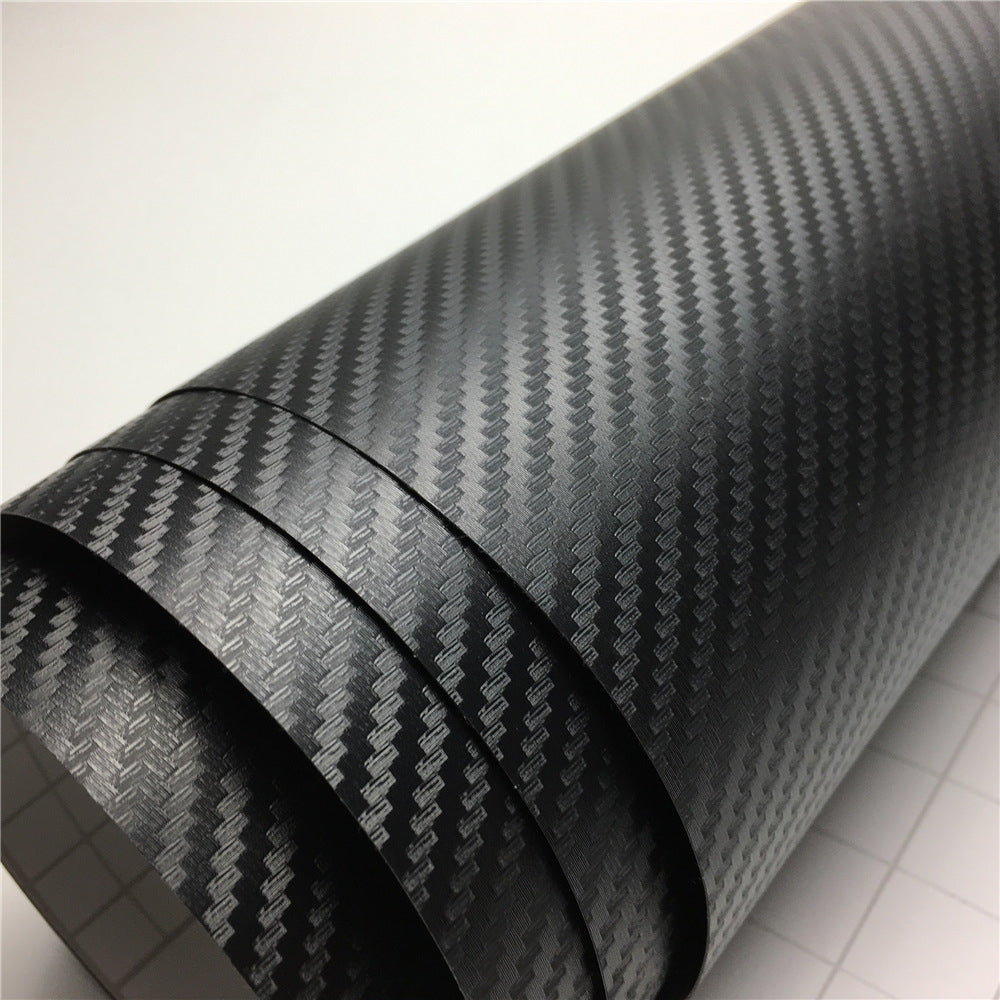 Color: A Black, Size: 152X50CM - Glossy 3D carbon fiber veneer - Premium Car Stickers from Rapidvehicles - Just $33.99! Shop now at Rapidvehicles