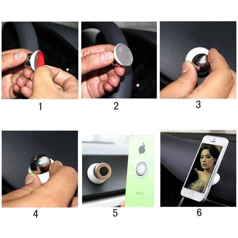 Magnetic Car Cell Phone Holder Mount Dash 360 Rotating For iPhone - Premium Mobile & Laptop Accessories from Silver Millie - Just $12.59! Shop now at Rapidvehicles