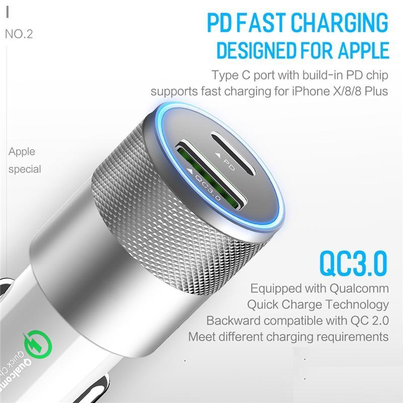 Premium QC3.0 PD Fast Car Charger for iPhone 11/ Pro/ Pro Max/ X/ - Premium Mobile & Laptop Accessories from Silver Millie - Just $14.99! Shop now at Rapidvehicles