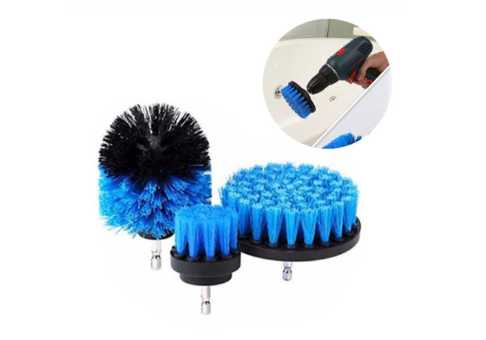 Color: Blue - Clean Kitchen Floor, Multifunctional Electric Drill Brush For Automobile Tires - Premium Kitchen Storage from Rapidvehicles - Just $19.99! Shop now at Rapidvehicles