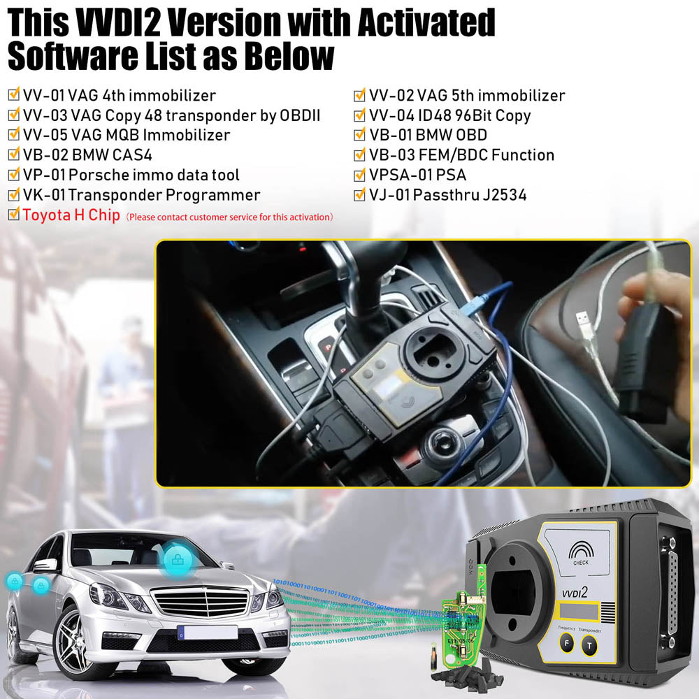 Xhorse VVDI2 Full Kit V7.5.0 with OBD48 96bit 48-Clone MQB for BMW FEM/BDC VVDI2 Full Version Plus VVDI PROG Programmer V5.3.7