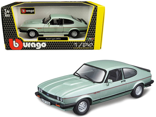 1982 Ford Capri Light Green Metallic 1/24 Diecast Model Car by - Premium Ford Models from Bburago - Just $58.49! Shop now at Rapidvehicles