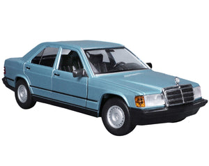 Mercedes-Benz 190 E 2.6 Blue Metallic 1/24 Diecast Model Car by Bburago - Premium Mercedes Models from Bburago - Just $54.76! Shop now at Rapidvehicles