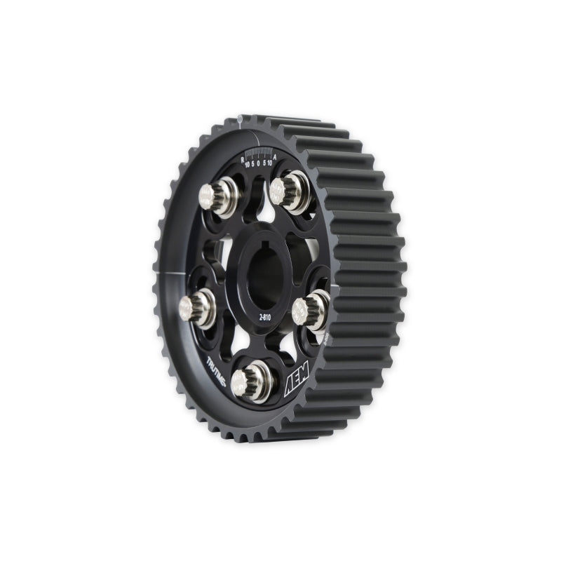 AEM Electronics Tru-Time Cam Gear Black 5-Bolt Honda B Series