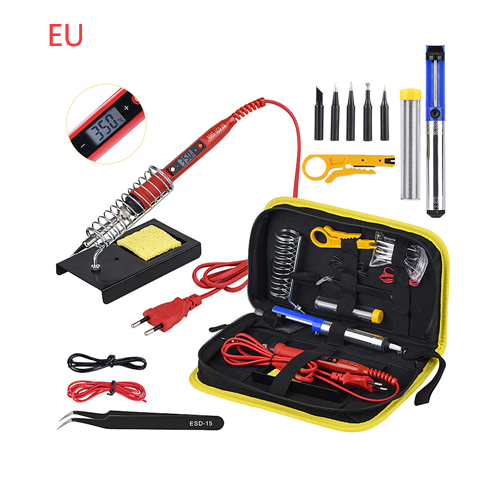 Color: Red, Model: EU - Constant temperature soldering iron Kit - Premium Other Maintenance Products from Rapidvehicles - Just $52.99! Shop now at Rapidvehicles